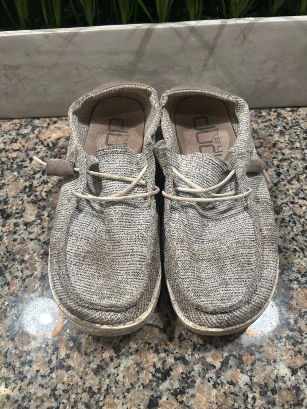 Hey Dude Men’s Wally Slip-On Shoes — Heather Gray